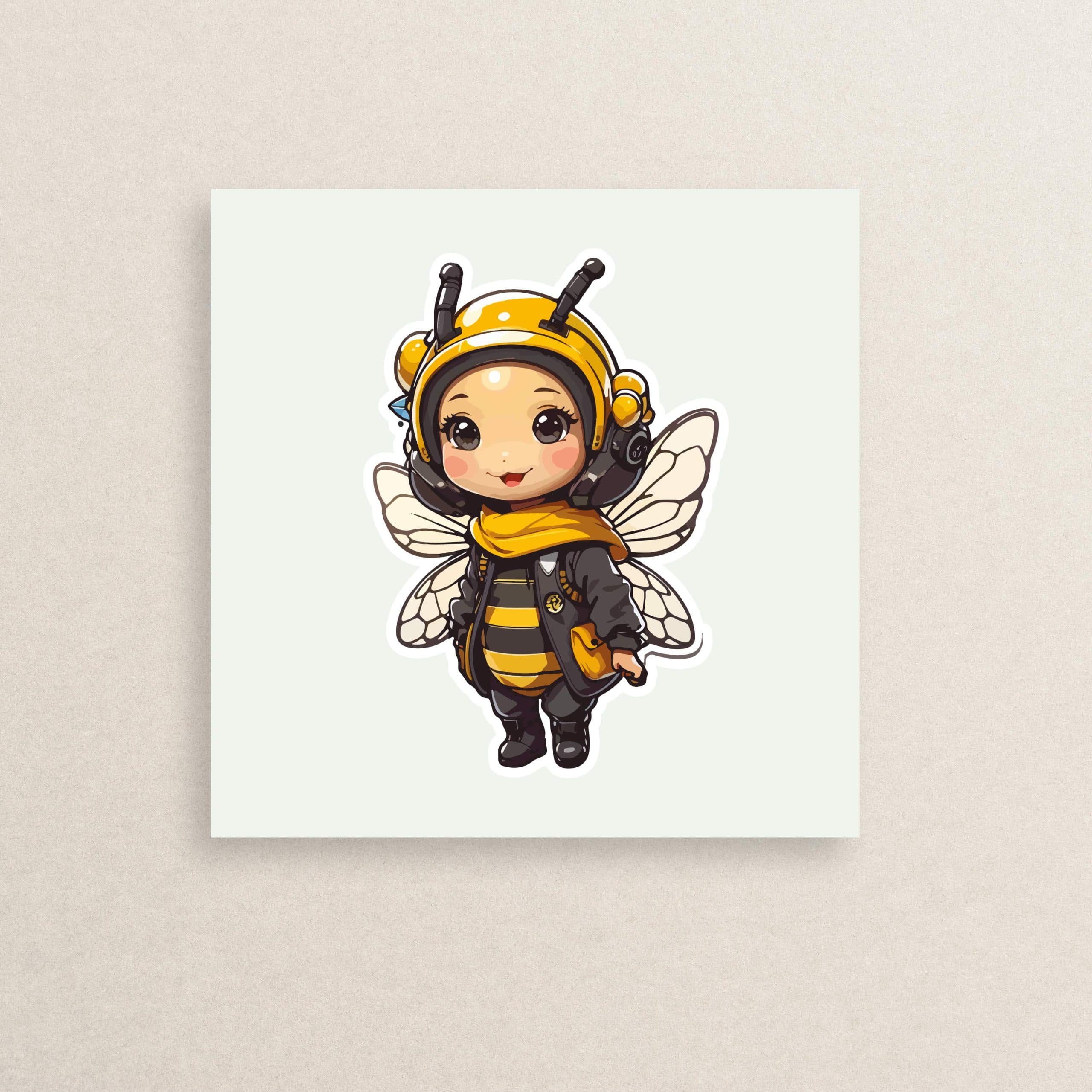 استیکر گوگولی زنبور 105 | Cute Bee sticker 105