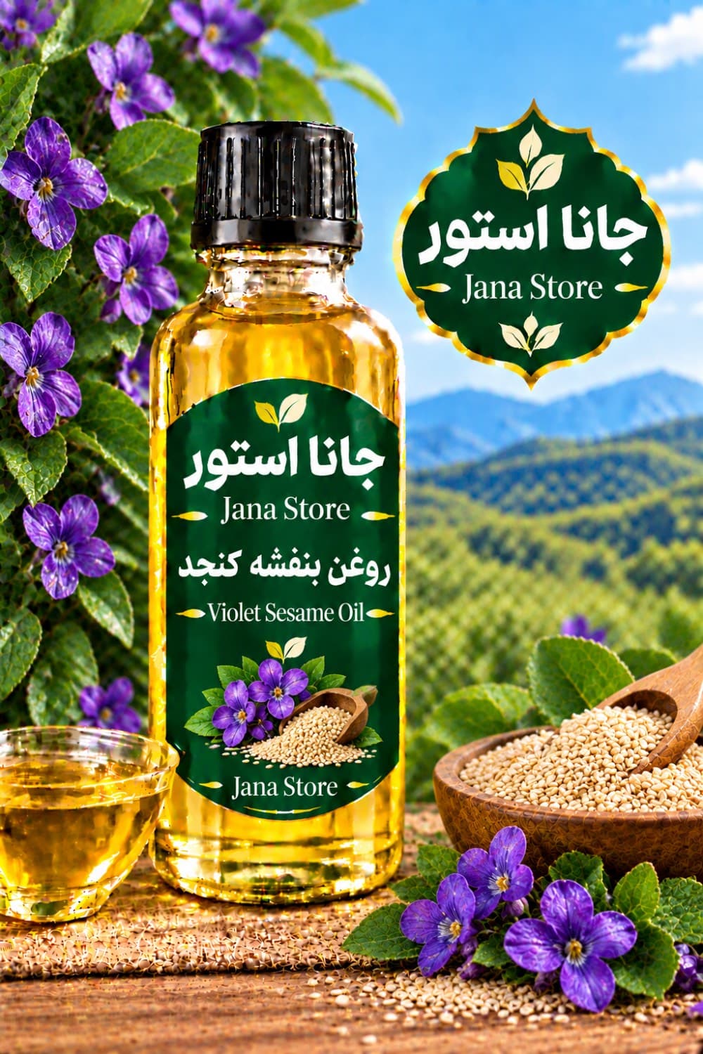 روغن بنفشه کنجد (60میلی )