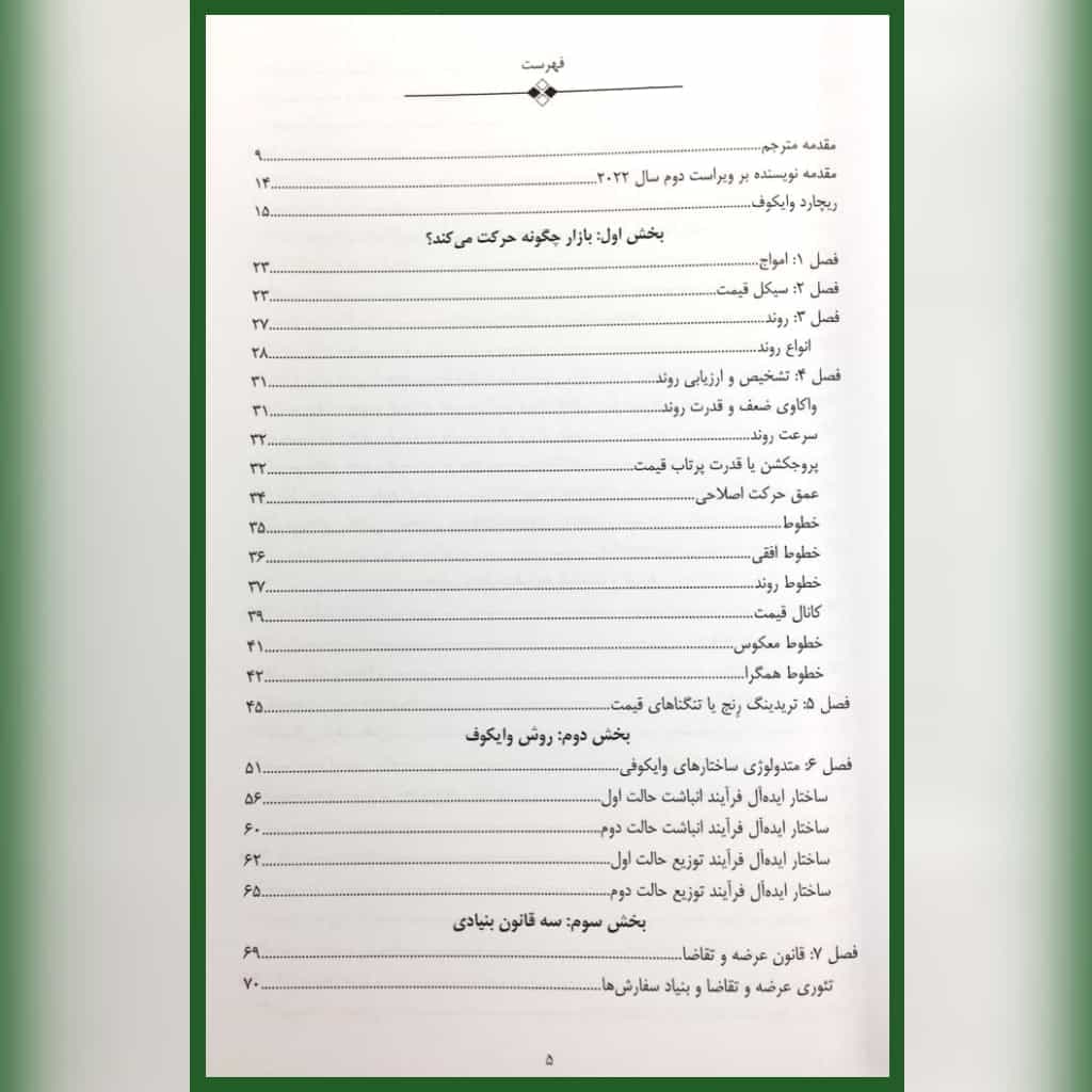 کتاب واو به واو متدولوژی وایکوف ترجمه مسعود قربانی — تصویر ۳