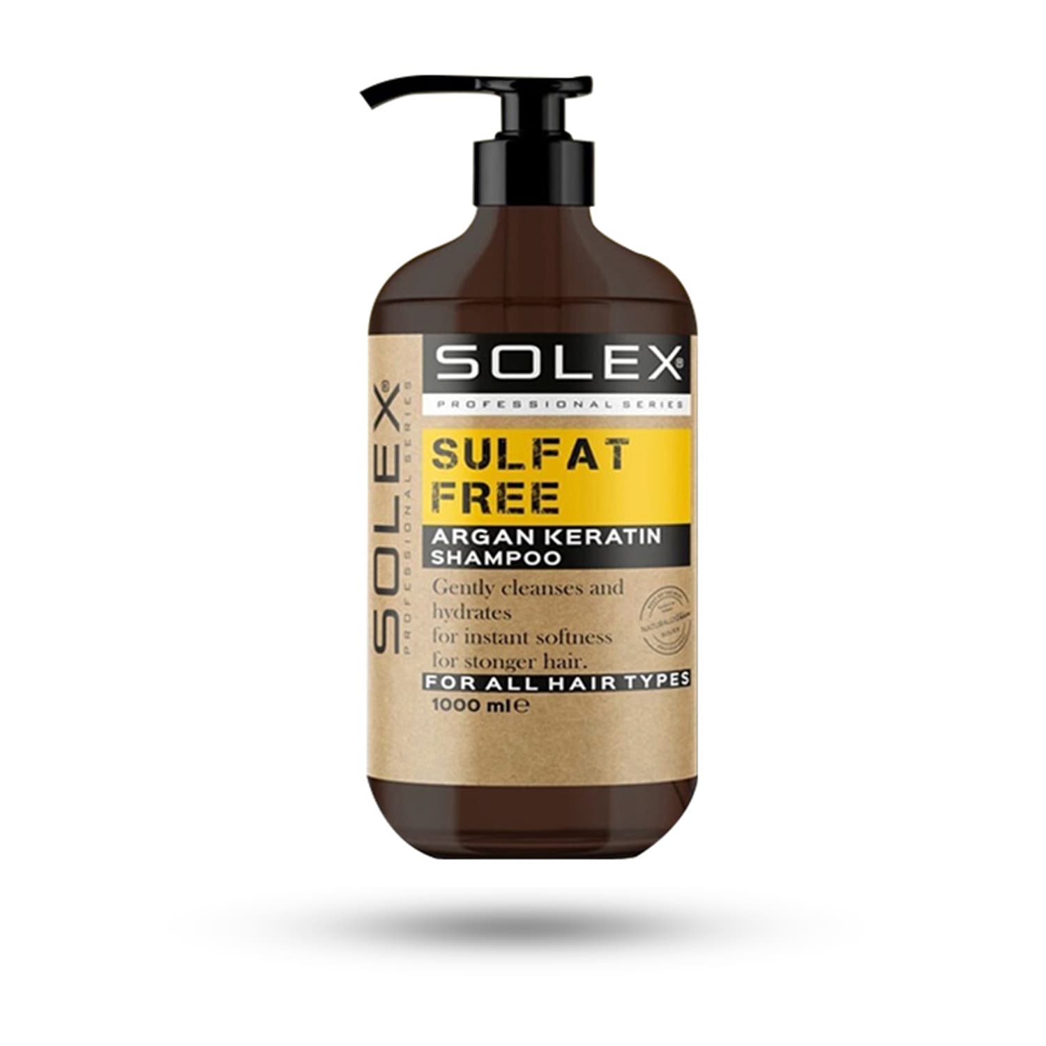 شامپو کراتین آرگان بدون سولفات برند سولکس SOLEX