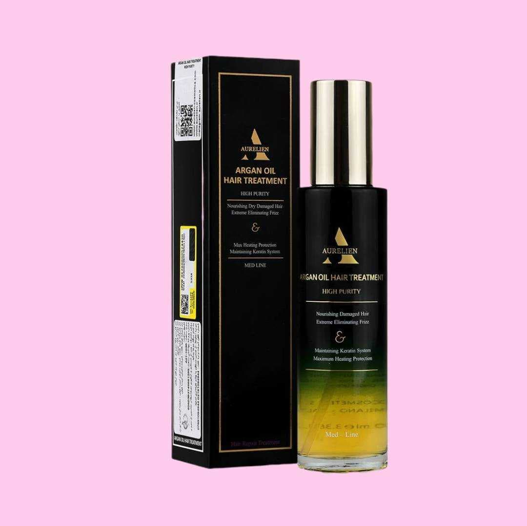 روغن آرگان ترمیم کننده مو اورلین AURELIEN مدل Argan Oil Hair Treatment حجم 100 میل — تصویر ۲