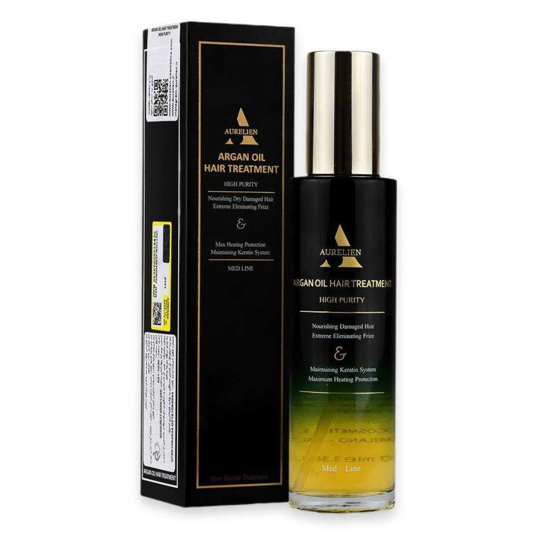 روغن آرگان ترمیم کننده مو اورلین AURELIEN مدل Argan Oil Hair Treatment حجم 100 میل