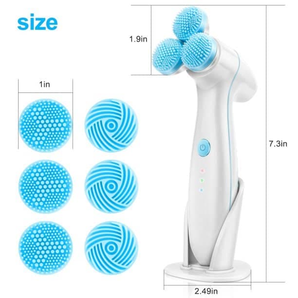 فیس براش شارژی ضد آب مدل facial cleansing spain brush — تصویر ۳