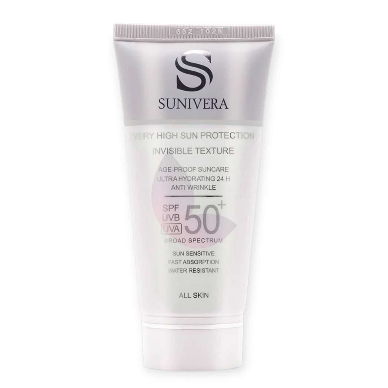 کرم ضد آفتاب بی رنگ انواع پوست سانیوراSUNIVERA با SPF50 حجم 50 میل — تصویر ۲