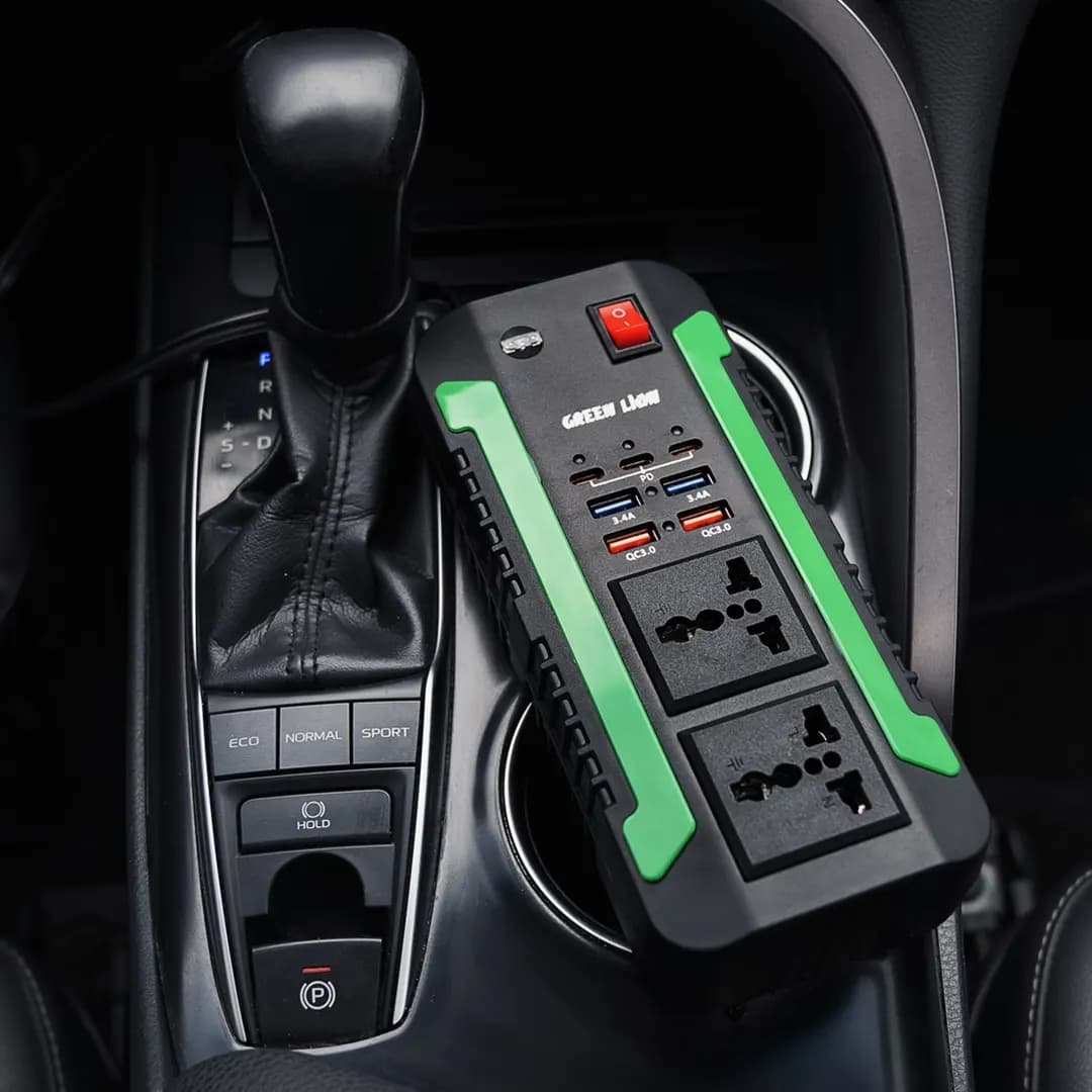 اینورتر فندکی ماشین گرین لاین Green Lion Spark 300w — تصویر ۴