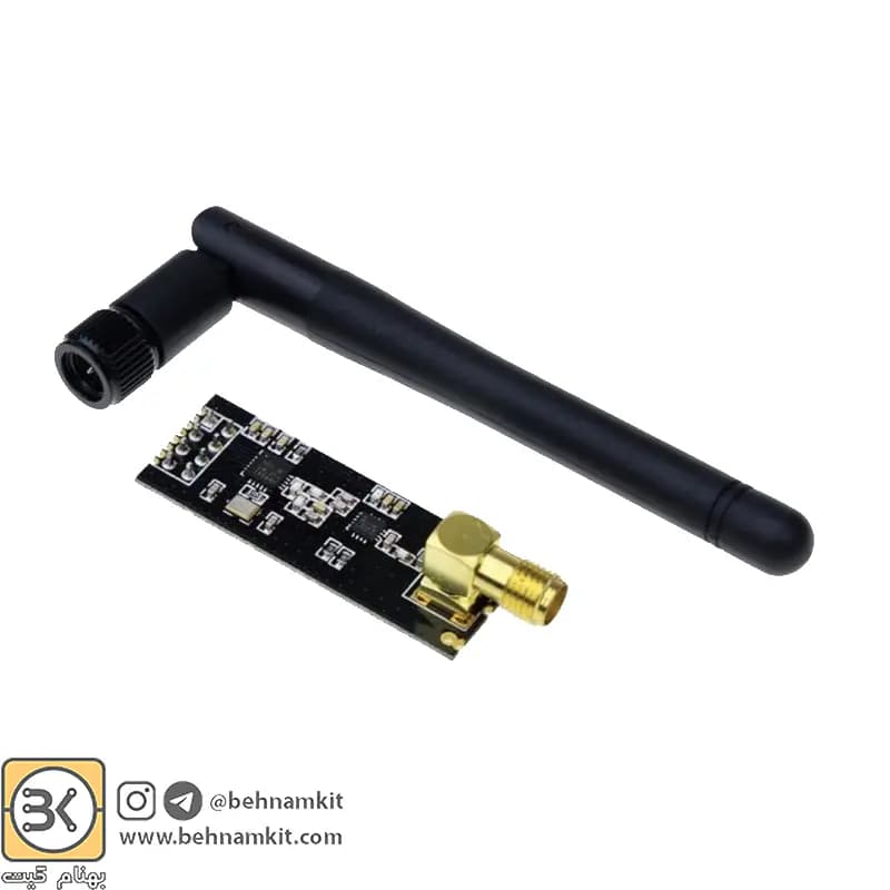 ماژول فرستنده و گیرنده دیتا NRF24L01 تقویت شده + آنتن — تصویر ۳