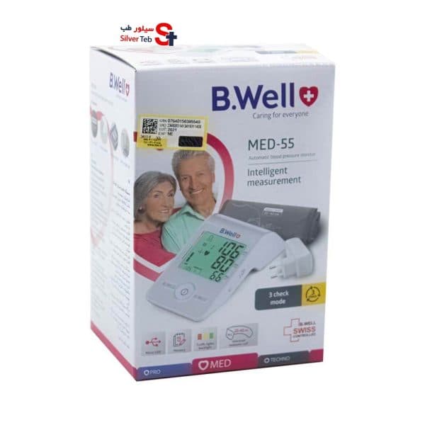 فشارسنج بازویی دیجیتال به همراه آداپتور مدل Med-55 بی ول — تصویر ۴