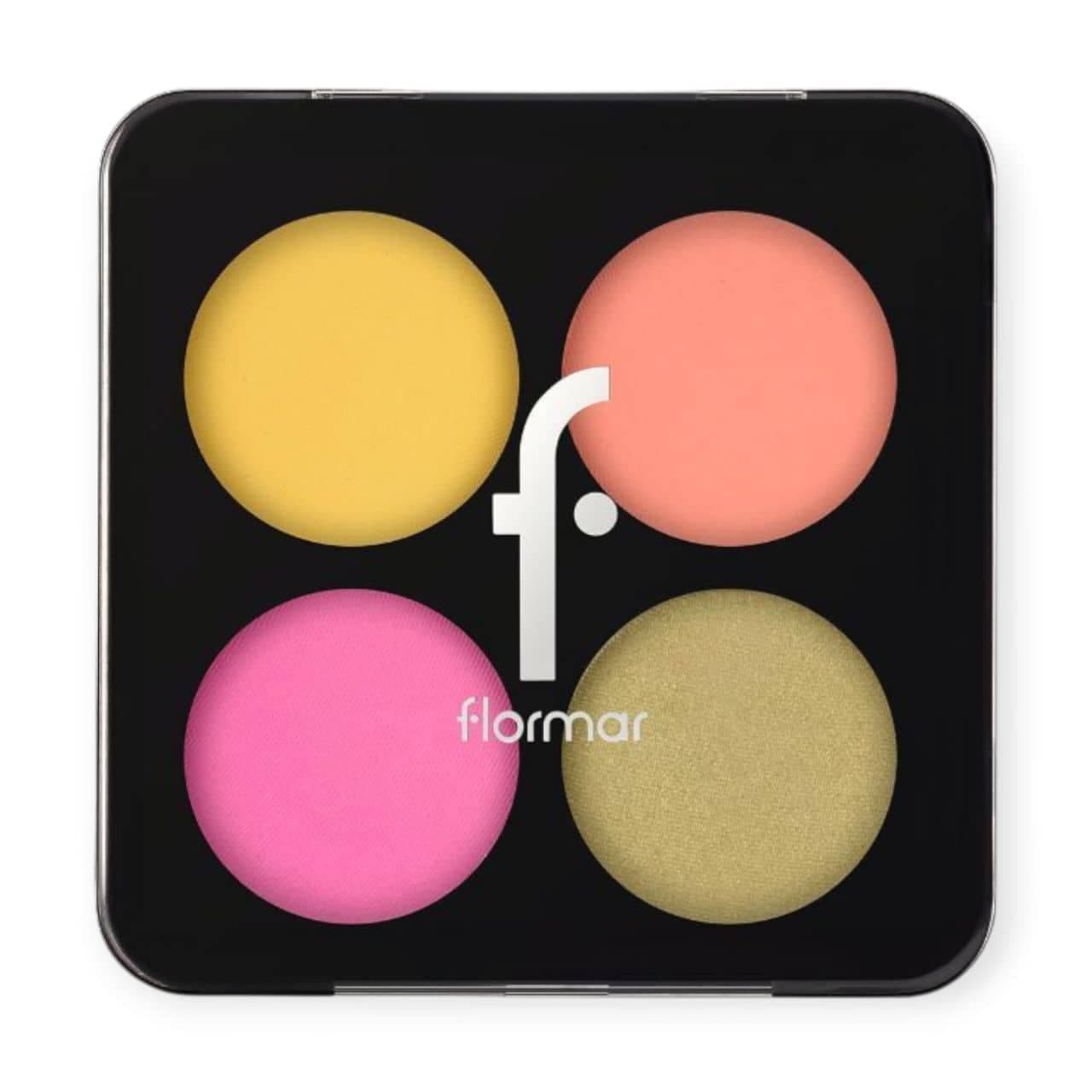 پالت سایه 4 رنگ فلورمارflormar مدل نسیم تابستانی شماره 005 Summer Breeze