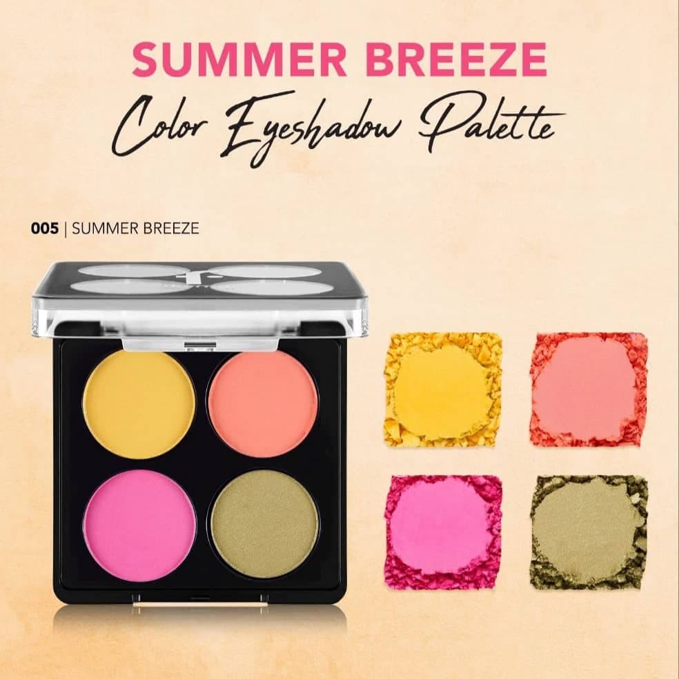 پالت سایه 4 رنگ فلورمارflormar مدل نسیم تابستانی شماره 005 Summer Breeze — تصویر ۴