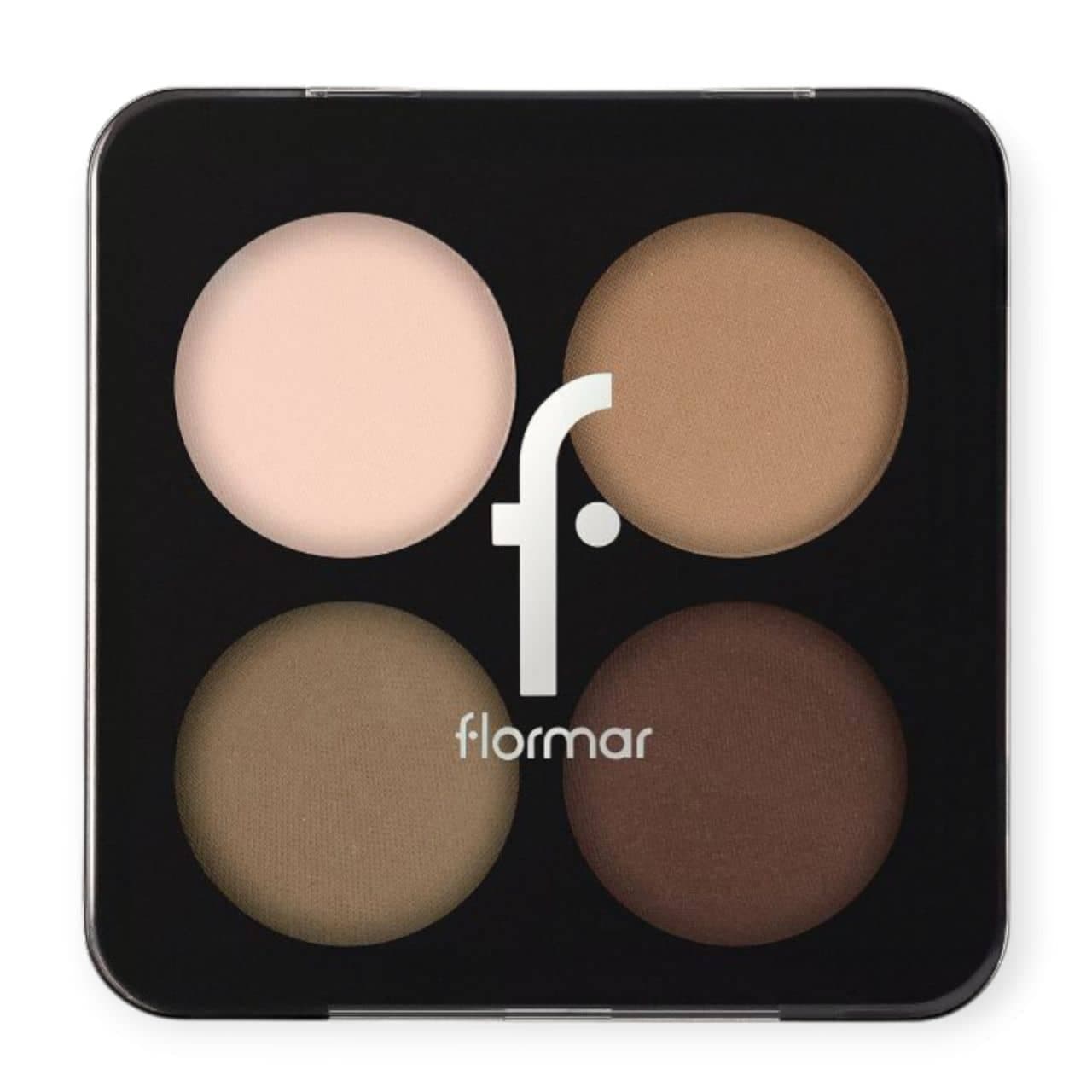 پالت سایه 4 رنگ فلورمارflormar مدل شکلات سوئیس شماره 004 Swiss Chocolate