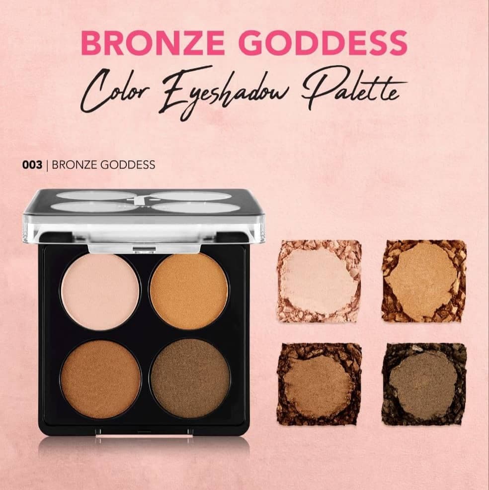 پالت سایه 4 رنگ فلورمارflormar مدل الهه برنز شماره 003 Bronze Goddess — تصویر ۴