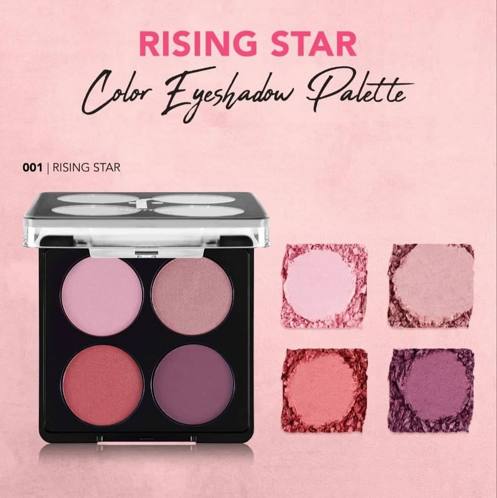 پالت سایه 4 رنگ فلورمارflormar مدل درخشش ستاره شماره 001 Rising Star — تصویر ۴