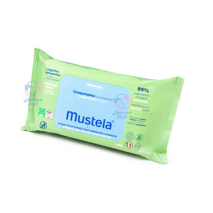دستمال مرطوب 60 عددی موستلا Mustela
