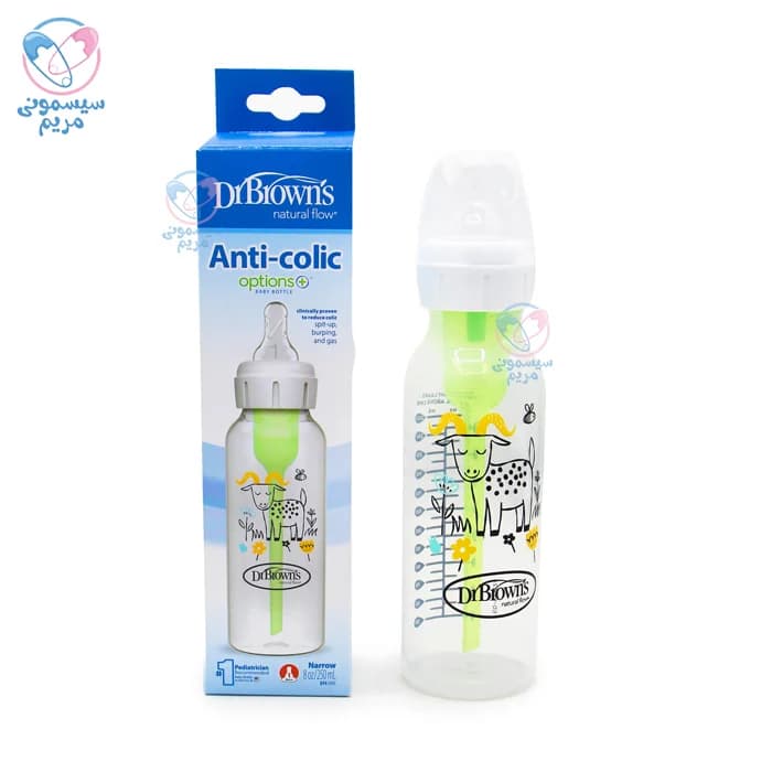 شیشه شیر 250 میل طلقی دکتر براون بز Dr.Brown’s 81107 — تصویر ۳