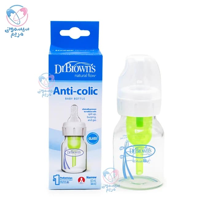شیشه شیر 60 میل پیرکس لاغر دکتر براون 061 Dr.Brown’s — تصویر ۲