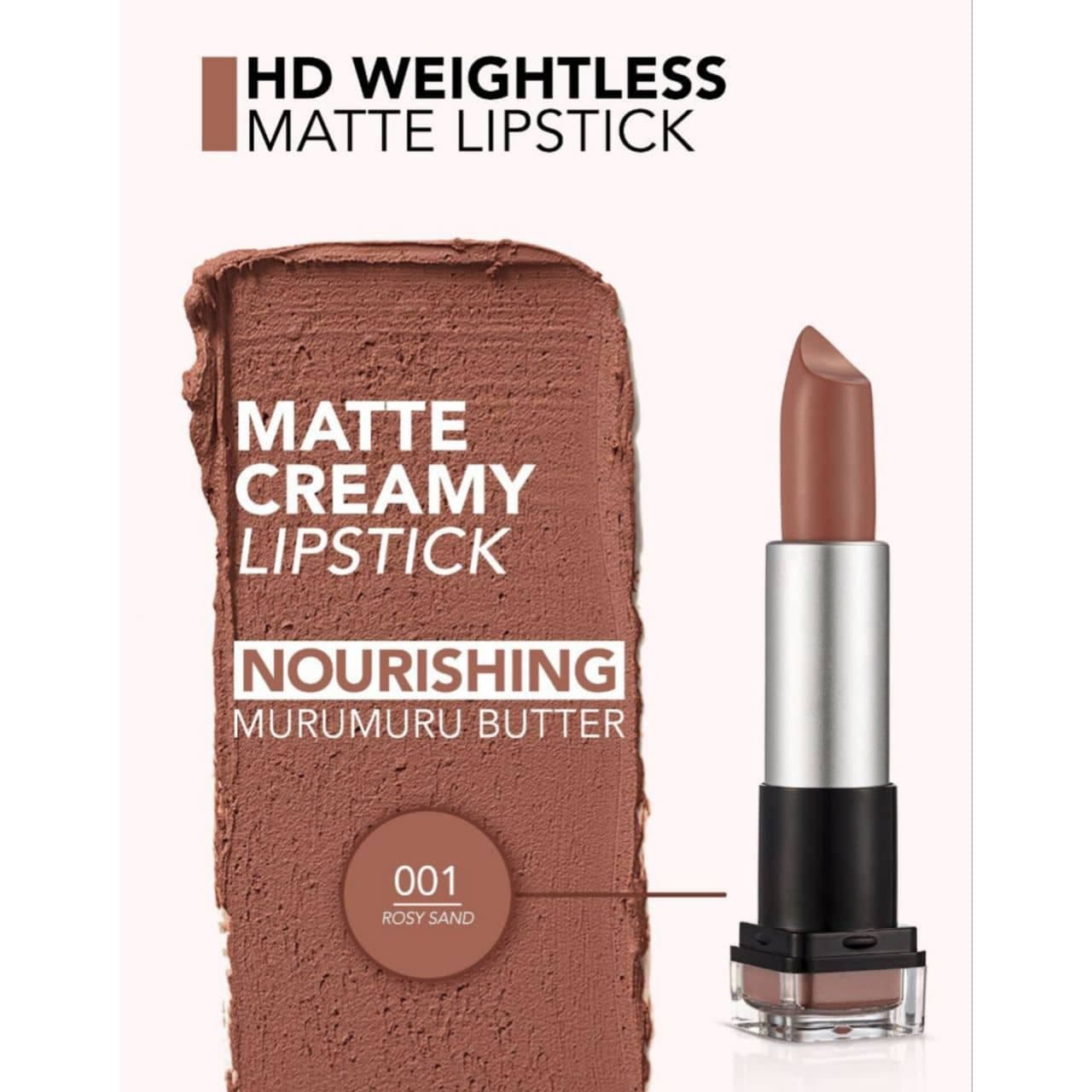 رژ لب جامد اچ دی ویتلس مات فلورمارflormar مدل HD Weightless Matte همه شماره ها — تصویر ۷