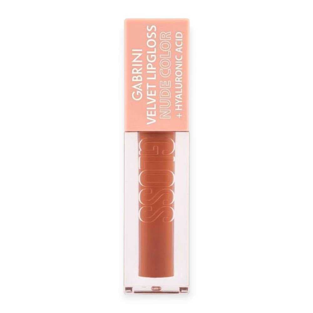 رژلب مایع ولوت نود گابرینیGABRINI حاوی هیالورونیک اسید مدل Velvet LipGloss Nude Color