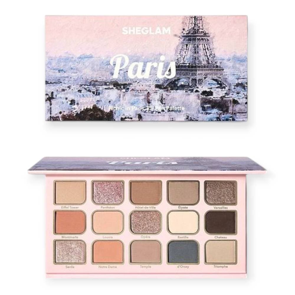 پالت سایه 15 رنگ شیگلمSHEGLAM مدل پاریس Paris