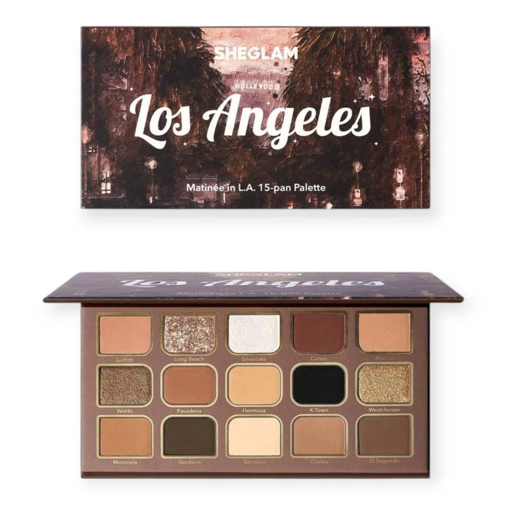 پالت سایه 15 رنگ شیگلمSHEGLAM مدل لس آنجلس Los Angeles