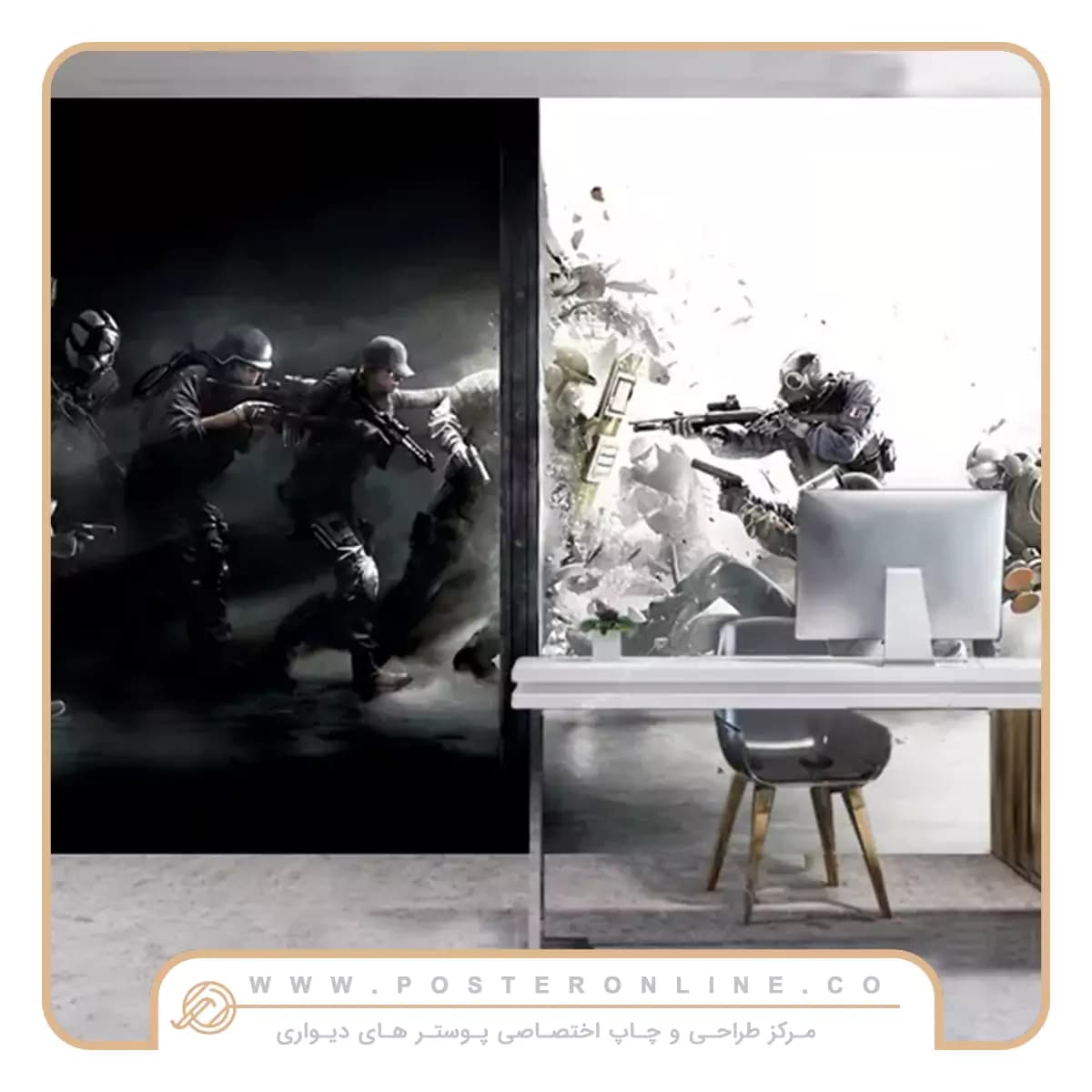 پوستر دیواری گیمینگ Tom Clancy’s Rainbow Six کد mt-84029