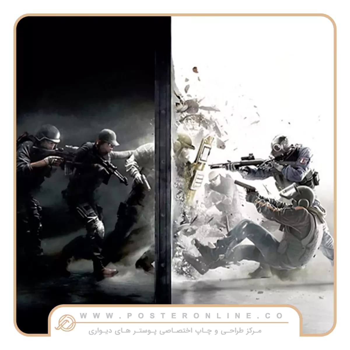 پوستر دیواری گیمینگ Tom Clancy’s Rainbow Six کد mt-84029 — تصویر ۲