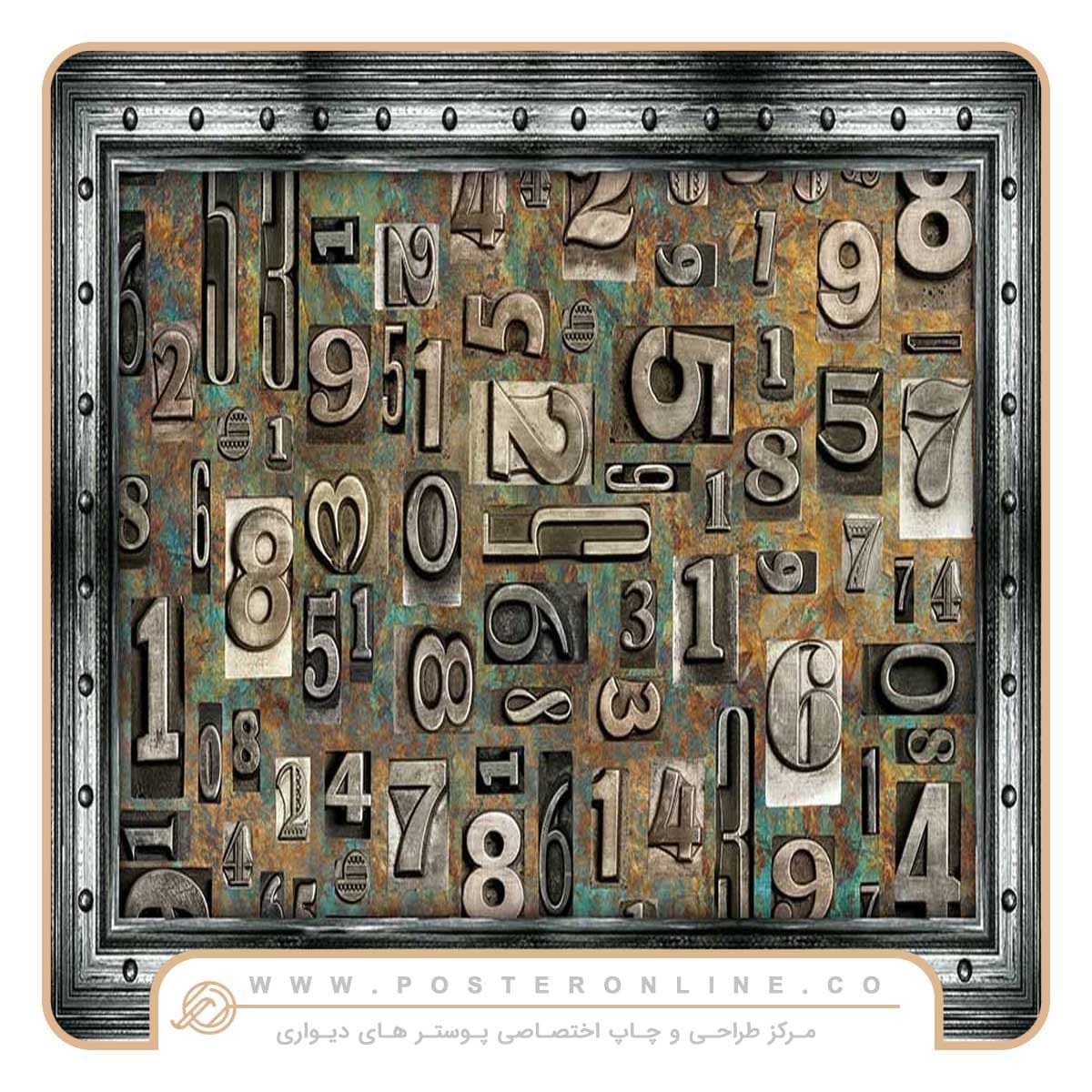 پوستر دیواری اعداد لاتین کد mt-83566 — تصویر ۳