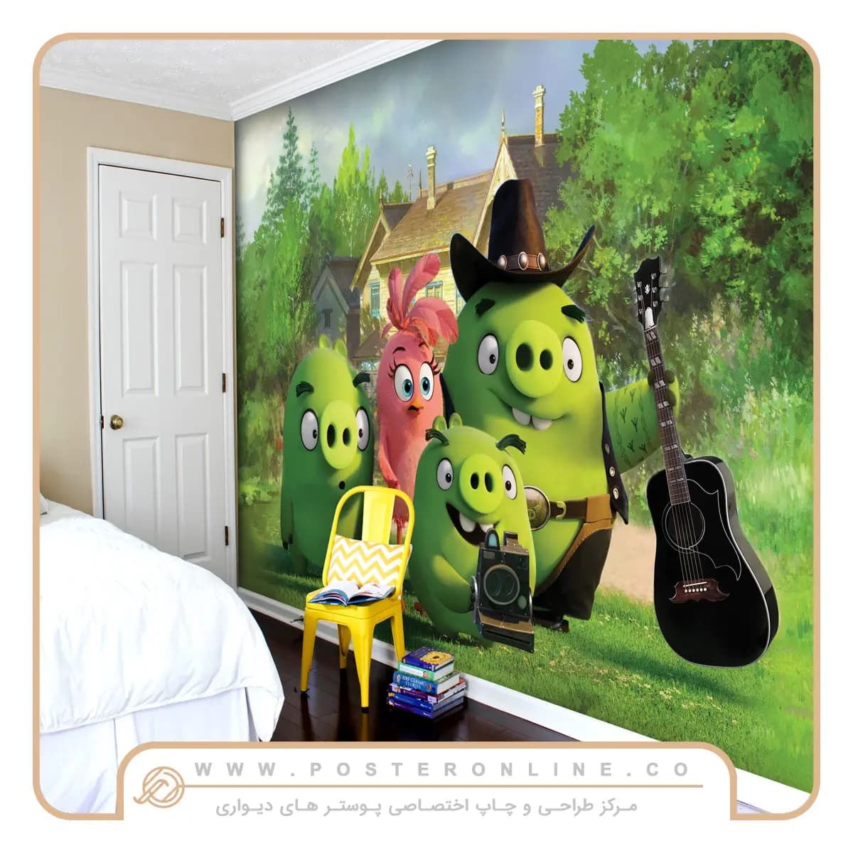 پوستر دیواری انیمیشن Angry Birds کد k-1018