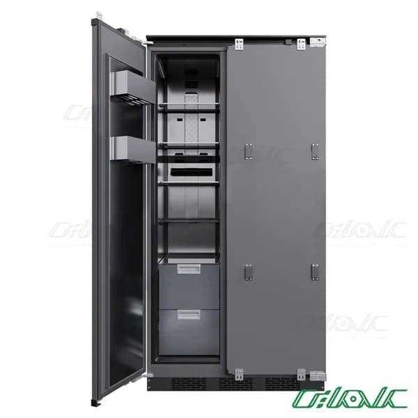 یخچال فریزر ساید بای ساید توکار مونوگرام مدل MBRF 550 X GE — تصویر ۴