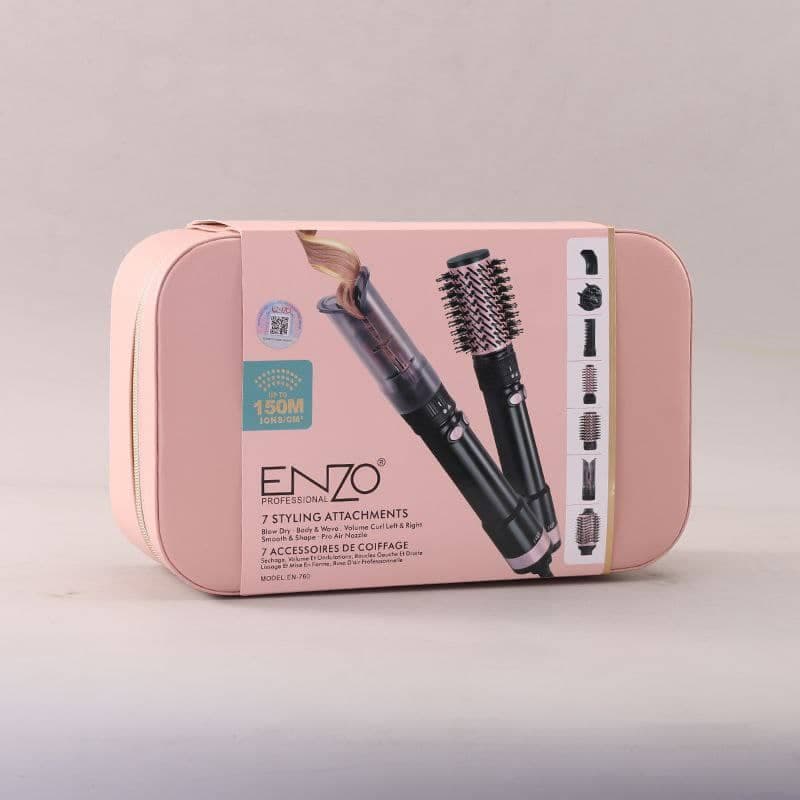 سشوار برس دار قصه انزوENZO دارای کیف مدل EN-760 — تصویر ۳