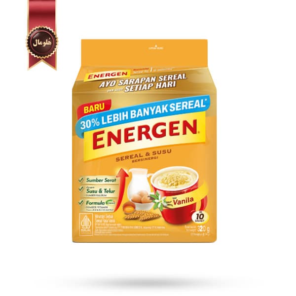 پودر غلات فوری انرژن Energen طعم وانیل Vanila بسته 10 عددی (اورجینال) — تصویر ۲
