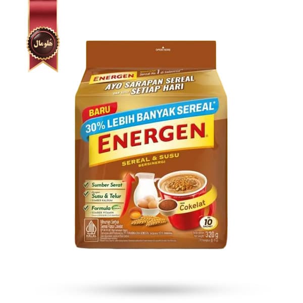 پودر غلات فوری انرژن Energen طعم شکلات Cokelat بسته 10 عددی (اورجینال)