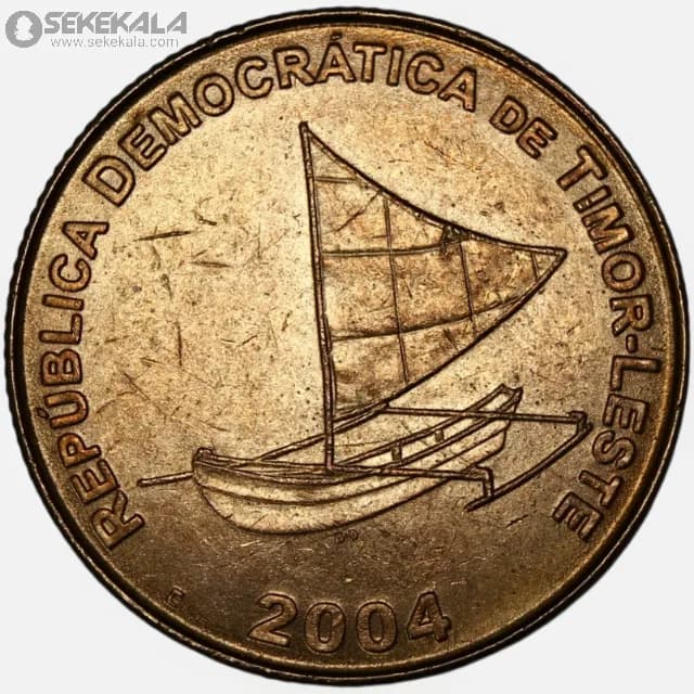 سکه 25 سنتاوو کمیاب تیمور شرقی 2004 (AU)