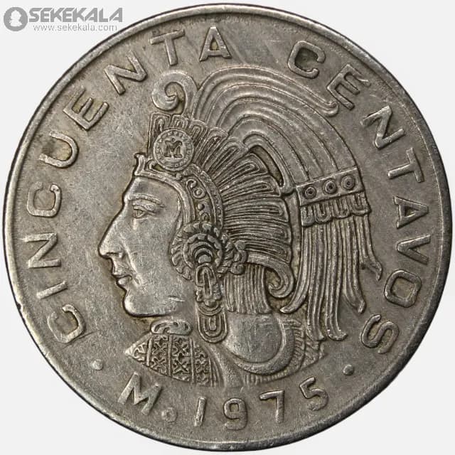 سکه 50 سنتاوو مکزیک 1975 — تصویر ۲