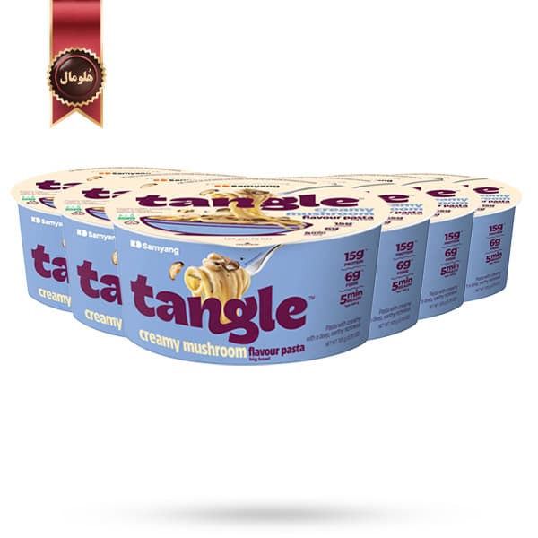 6 عدد نودل کاسه ای تانگل سامیانگ samyang Tangle مدل قارچ خامه ای Creamy Mushroom وزن 105 گرم (اورجینال)