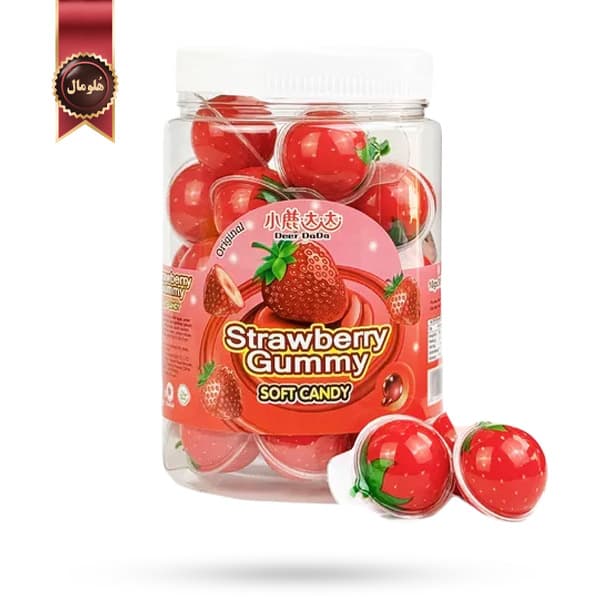مارشمالو ژله ای دیر دادا Deer DaDa مدل با طعم توت‌ فرنگی Strawberry پک 30 تایی (اورجینال)