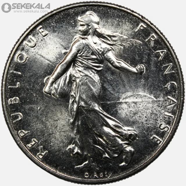 سکه 1 فرانک فرانسه 1999 (جمهوری پنجم) (UNC)