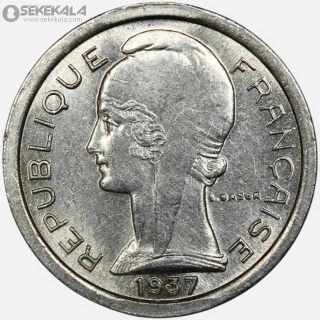 ژتون قدیمی تلفن فرانسه 1937 (UNC)