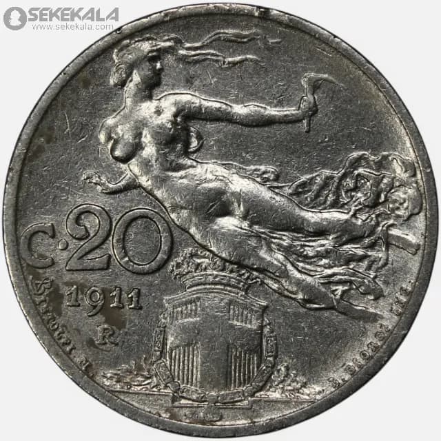 20 سنتسیمی ایتالیا 1911 (ویکتور امانوئل سوم)