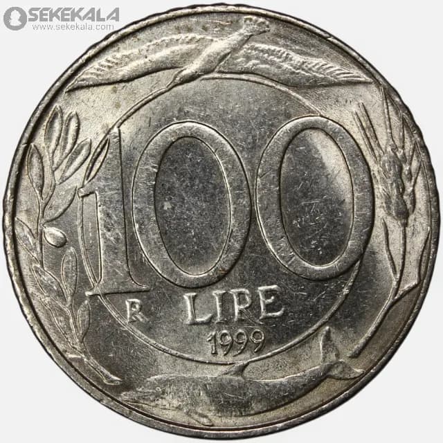 سکه 100 لیره ایتالیا 1999 — تصویر ۲