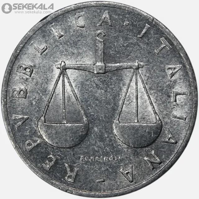 سکه 1 لیره ایتالیا 1957 (AU) — تصویر ۳