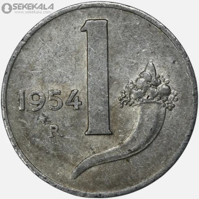 سکه 1 لیره ایتالیا 1954