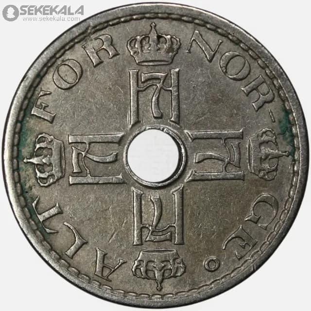 سکه 50 اوره نروژ 1940 (هاکان هفتم)