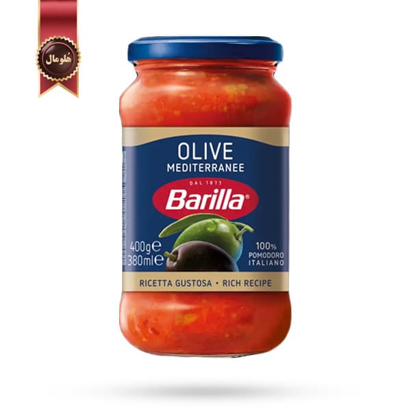سس باریلا Barilla مدل زیتون Olive وزن 400 گرم (اورجینال)