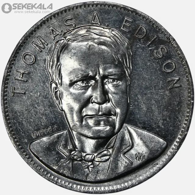 ژتون بازی شرکت شل آمریکا 1968 (توماس ادیسون) — تصویر ۲