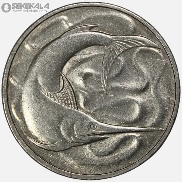 سکه 20 سنت سنگاپور 1977 (UNC)