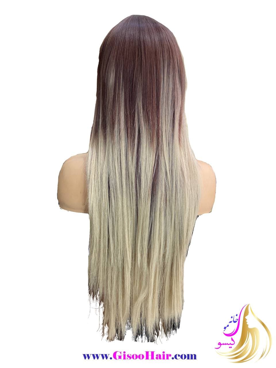 کلاه گیس (پوستیژ) بلند قهوه ای کد 8533A — تصویر ۲