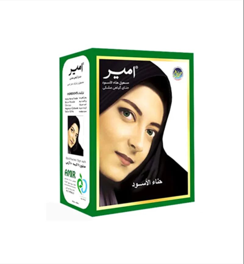 حنا هندی امیر رنگ مشکی