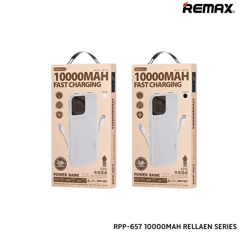 پاوربانک Remax RPP-657 | ریمکس 10000mAh 15W — تصویر ۳