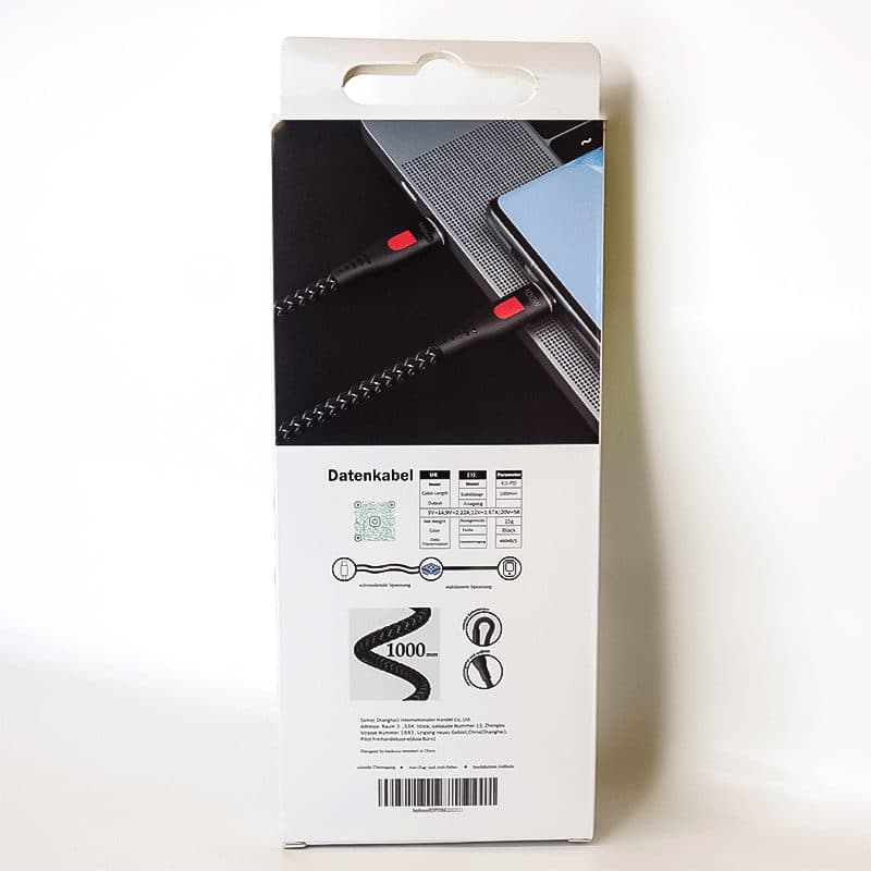 کابل شارژ دوسر تایپ سی 100 وات Saybuuy K3-PD — تصویر ۷
