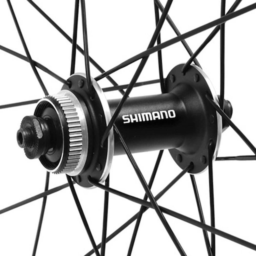 طوقه(رینگ) کامل جلو و عقب دوچرخه شیمانو مدل Shimano WH-MT35 24/28H سایز 27.5 — تصویر ۴
